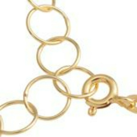 🌻14k YG🌻OVER STERLING SILVER BRACELET - Picture 2 of 5